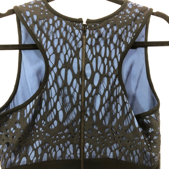 robert rodriguez black blue dress sz 6 sleeveless - Picture 3 of 8
